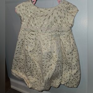 GAP Cream Lace Baby Dress